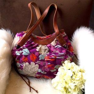 Lucky Brand suede shoulder bag